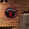 Licensed Fireball Bottle Cap Shaped Neon LED Rope Wall Sign (12.5")